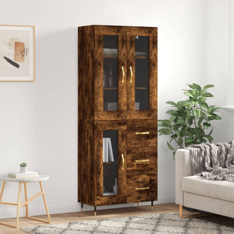 Highboard 69.5X34X180 Cm Engineered Wood