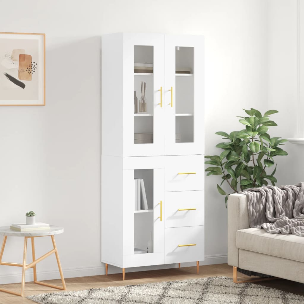 Highboard 69.5X34X180 Cm Engineered Wood