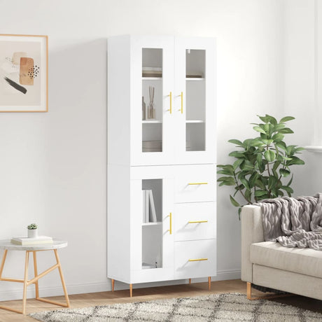 Highboard 69.5X34X180 Cm Engineered Wood
