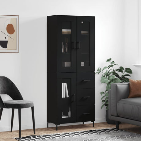 Highboard 69.5X34X180 Cm Engineered Wood