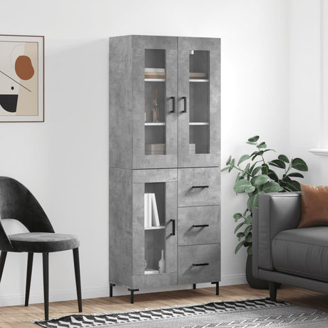 Highboard 69.5X34X180 Cm Engineered Wood