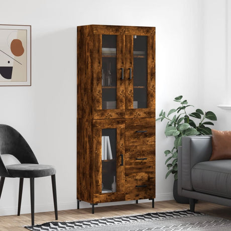 Highboard 69.5X34X180 Cm Engineered Wood