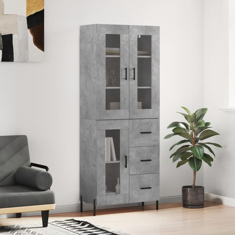 Highboard 69.5X34X180 Cm Engineered Wood