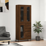 Highboard 69.5X34X180 Cm Engineered Wood