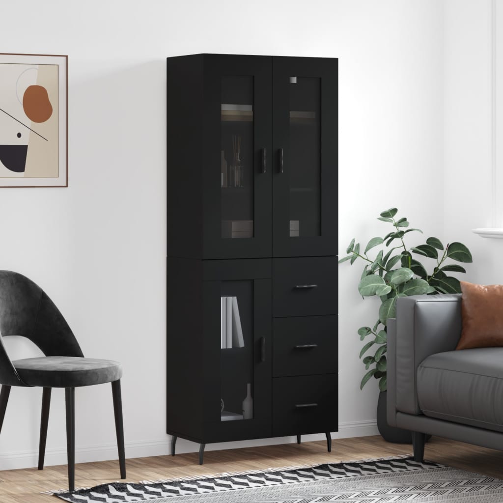 Highboard 69.5X34X180 Cm Engineered Wood