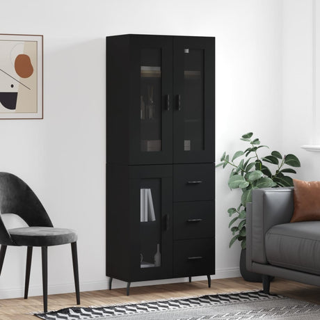 Highboard 69.5X34X180 Cm Engineered Wood