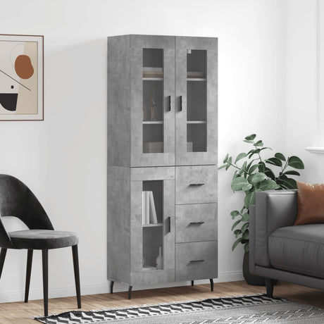 Highboard 69.5X34X180 Cm Engineered Wood
