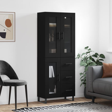 Highboard 69.5X34X180 Cm Engineered Wood