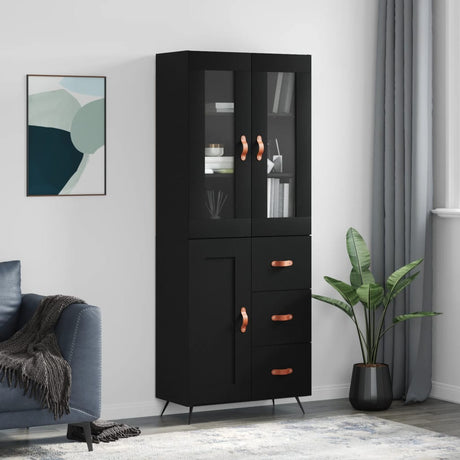 Highboard 69.5X34X180 Cm Engineered Wood