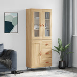Highboard 69.5X34X180 Cm Engineered Wood