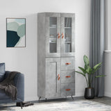 Highboard 69.5X34X180 Cm Engineered Wood