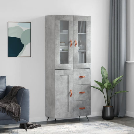 Highboard 69.5X34X180 Cm Engineered Wood
