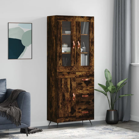 Highboard 69.5X34X180 Cm Engineered Wood