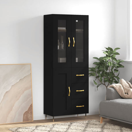 Highboard 69.5X34X180 Cm Engineered Wood