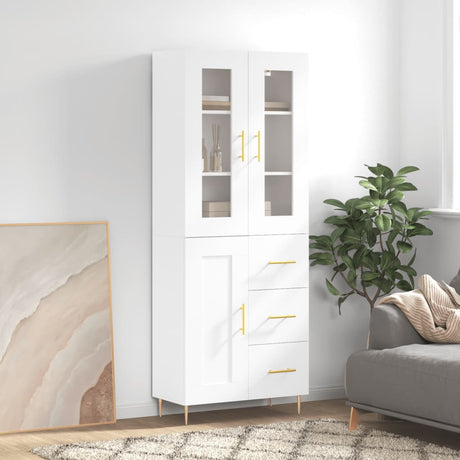 Highboard 69.5X34X180 Cm Engineered Wood