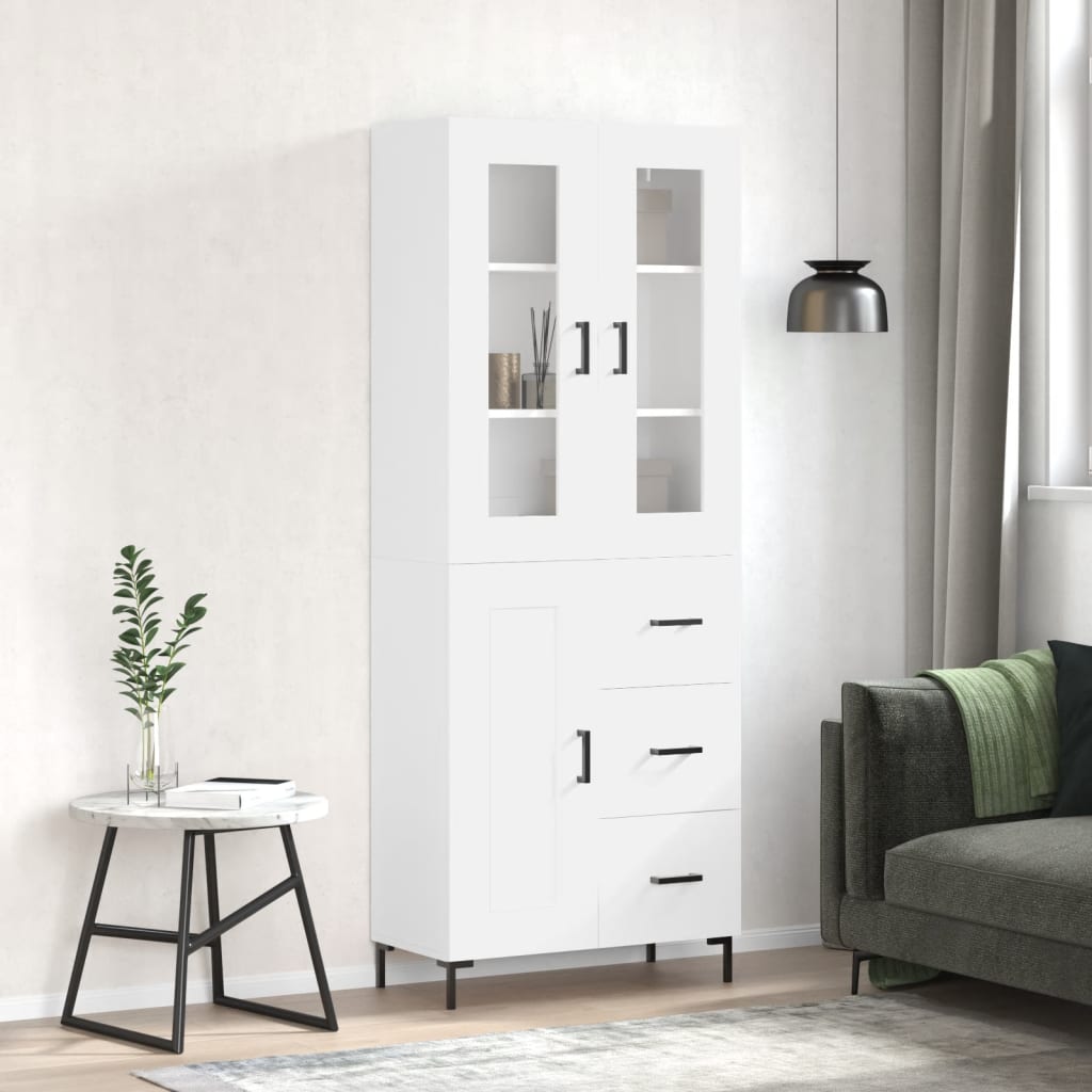 Highboard 69.5X34X180 Cm Engineered Wood