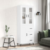 Highboard 69.5X34X180 Cm Engineered Wood