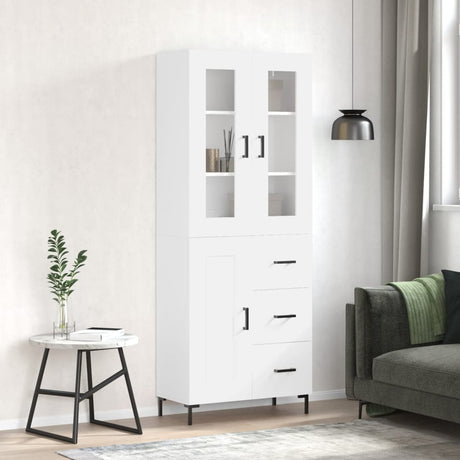 Highboard 69.5X34X180 Cm Engineered Wood