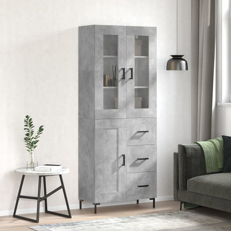 Highboard 69.5X34X180 Cm Engineered Wood