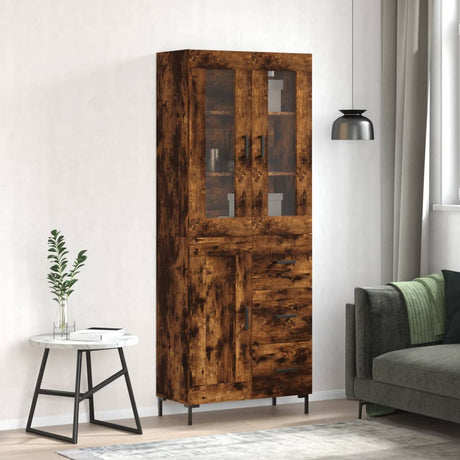 Highboard 69.5X34X180 Cm Engineered Wood