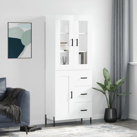 Highboard 69.5X34X180 Cm Engineered Wood