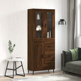 Highboard 69.5X34X180 Cm Engineered Wood