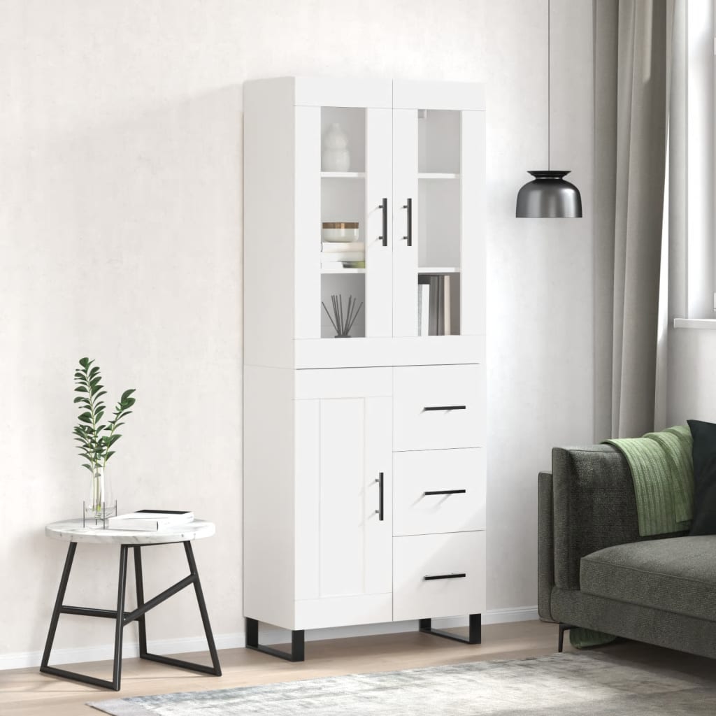 Highboard 69.5X34X180 Cm Engineered Wood