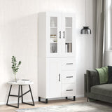 Highboard 69.5X34X180 Cm Engineered Wood