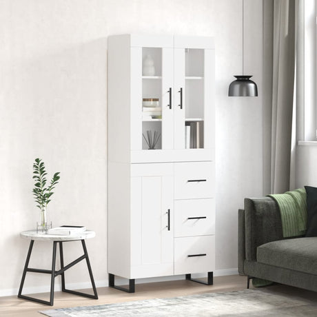 Highboard 69.5X34X180 Cm Engineered Wood