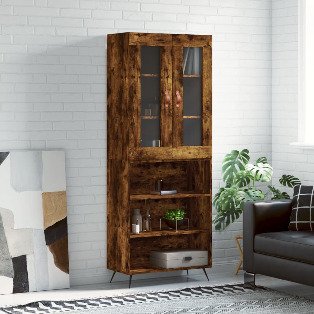 Highboard 69.5X34X180 Cm Engineered Wood