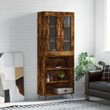 Highboard 69.5X34X180 Cm Engineered Wood