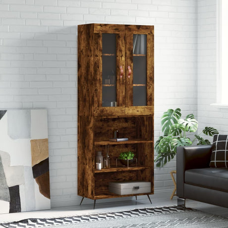 Highboard 69.5X34X180 Cm Engineered Wood