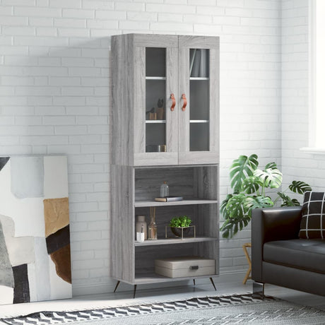 Highboard 69.5X34X180 Cm Engineered Wood