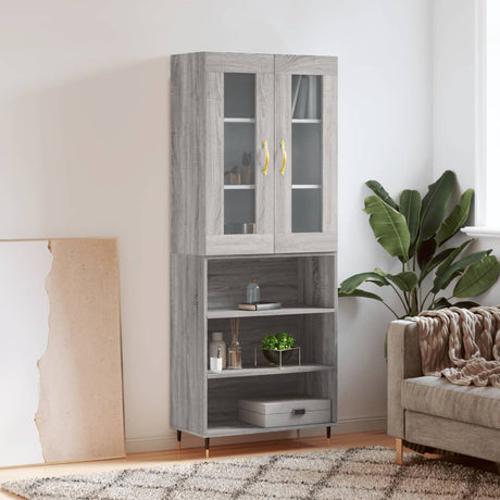Highboard 69.5X34X180 Cm Engineered Wood