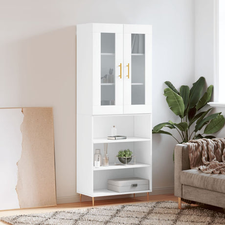 Highboard 69.5X34X180 Cm Engineered Wood