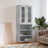 Highboard 69.5X34X180 Cm Engineered Wood