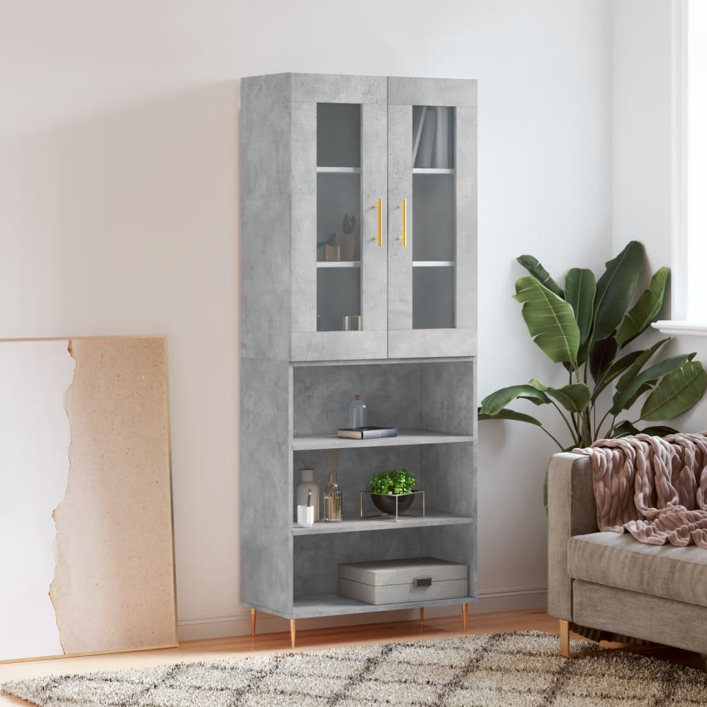 Highboard 69.5X34X180 Cm Engineered Wood
