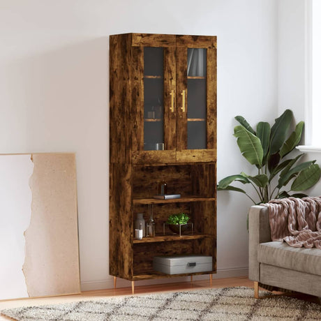 Highboard 69.5X34X180 Cm Engineered Wood