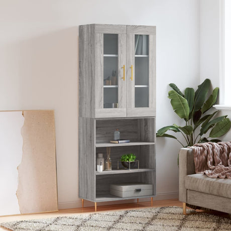 Highboard 69.5X34X180 Cm Engineered Wood