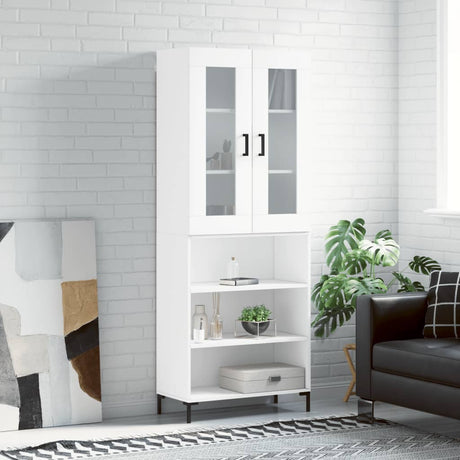 Highboard 69.5X34X180 Cm Engineered Wood