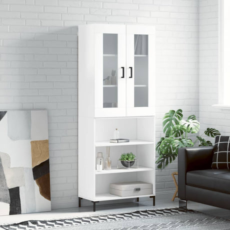 Highboard 69.5X34X180 Cm Engineered Wood