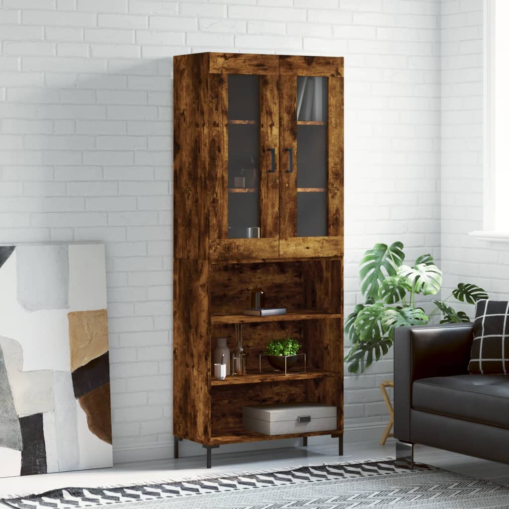 Highboard 69.5X34X180 Cm Engineered Wood