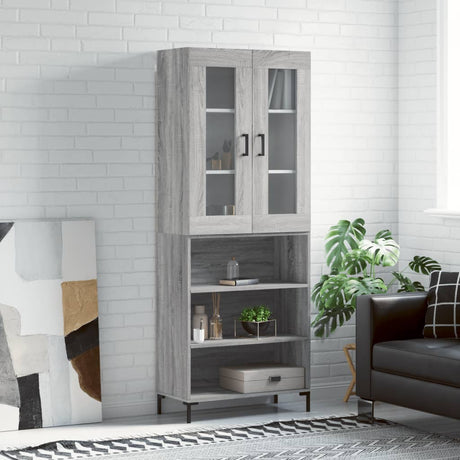 Highboard 69.5X34X180 Cm Engineered Wood