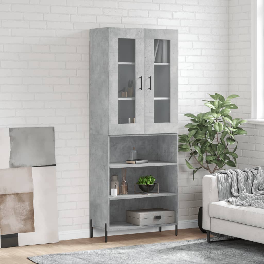 Highboard 69.5X34X180 Cm Engineered Wood
