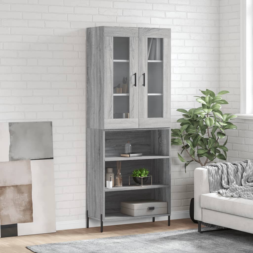 Highboard 69.5X34X180 Cm Engineered Wood