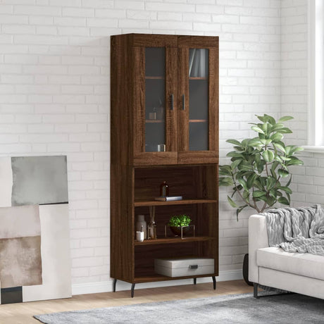 Highboard 69.5X34X180 Cm Engineered Wood