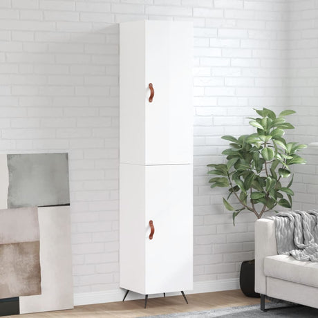 Highboard 34.5X34X180 Cm Engineered Wood