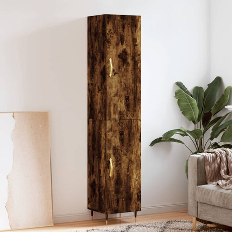 Highboard 34.5X34X180 Cm Engineered Wood