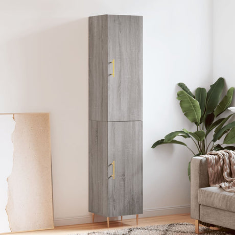 Highboard 34.5X34X180 Cm Engineered Wood