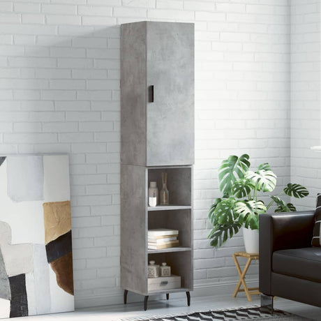 Highboard 34.5X34X180 Cm Engineered Wood